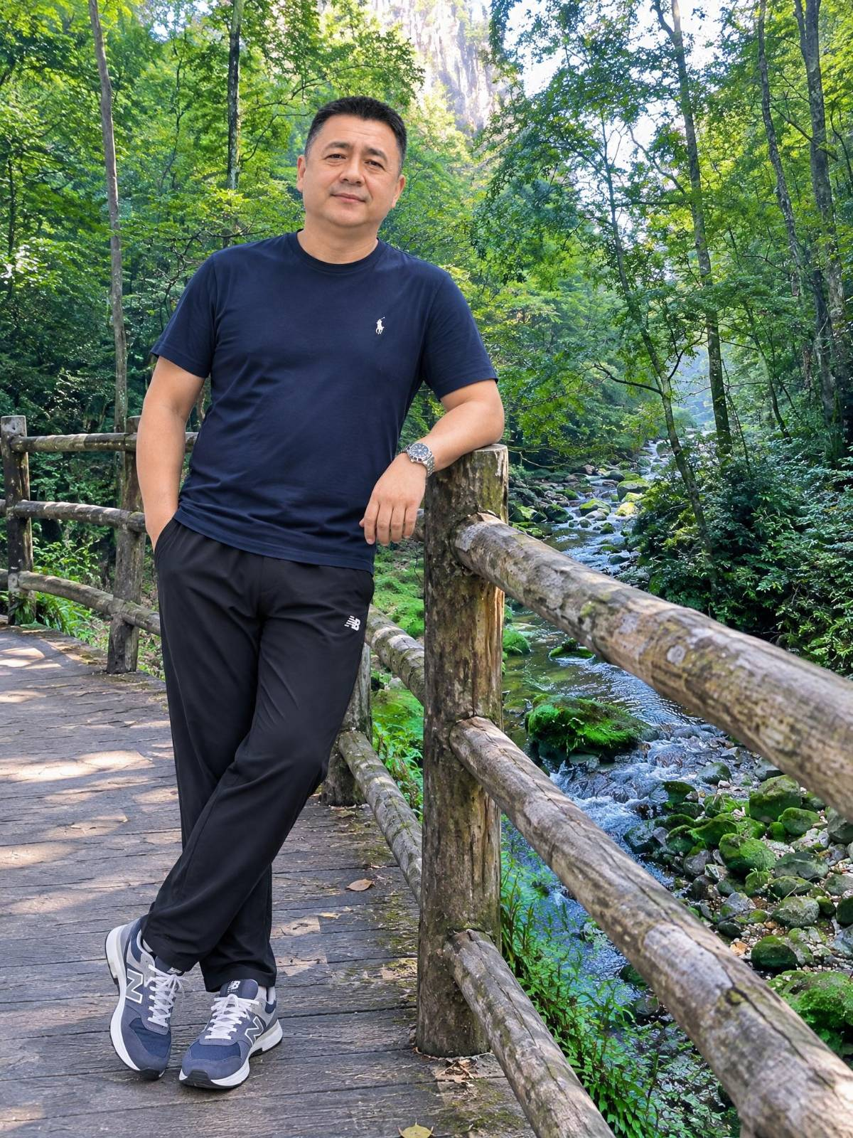 李勇享受自然